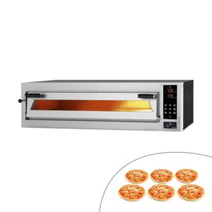 Digitálna elektrická pec na pizzu – 6× Ø 35 cm, PEP66BTC-N