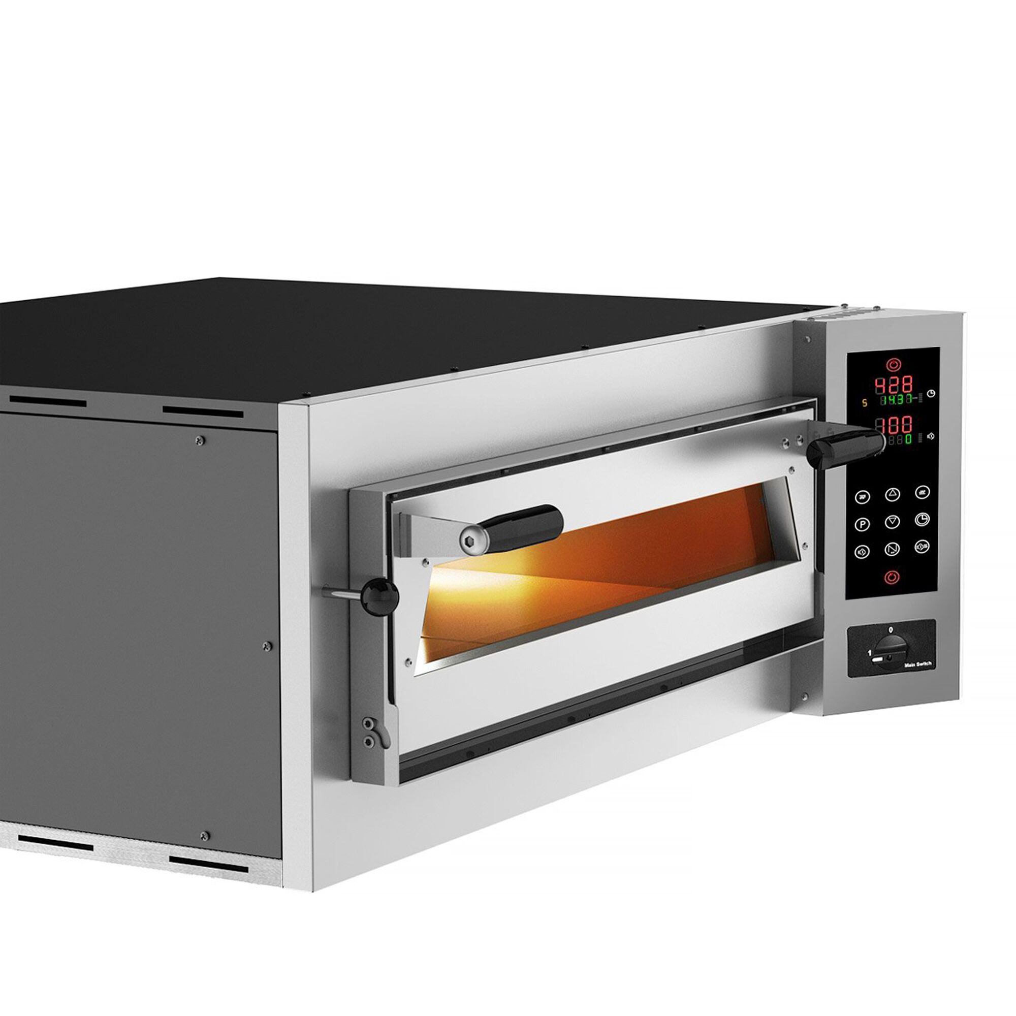 Digitálna elektrická pec na pizzu – 9× Ø 35 cm, PEP99TC-N – Obrázok 6