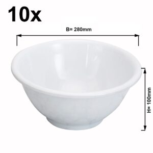 Náhradná melamínová misa – sada 10 kusov pre bufetový stojan, priemer 280 mm