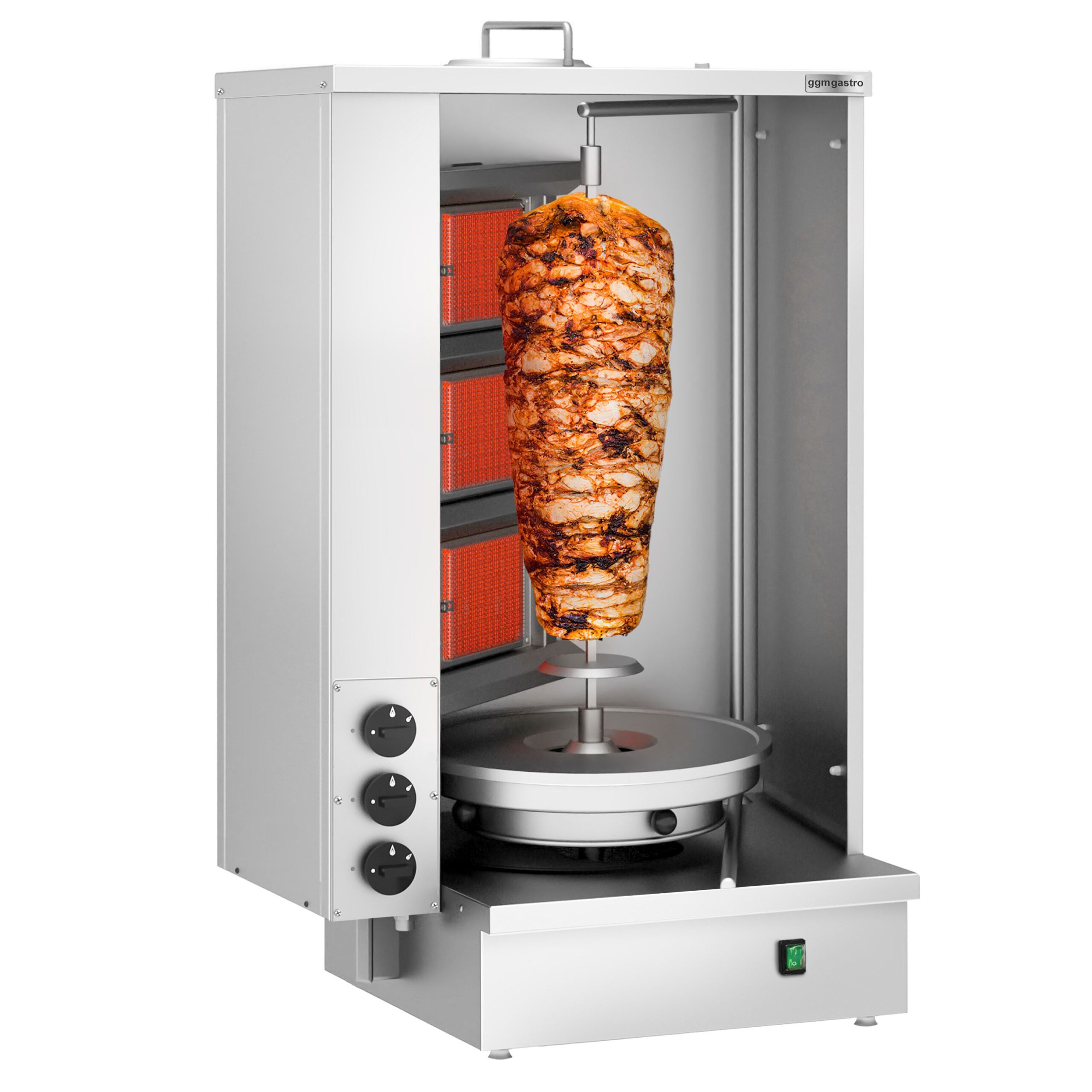 Plynový gril na kebab a gyros (3 horáky)