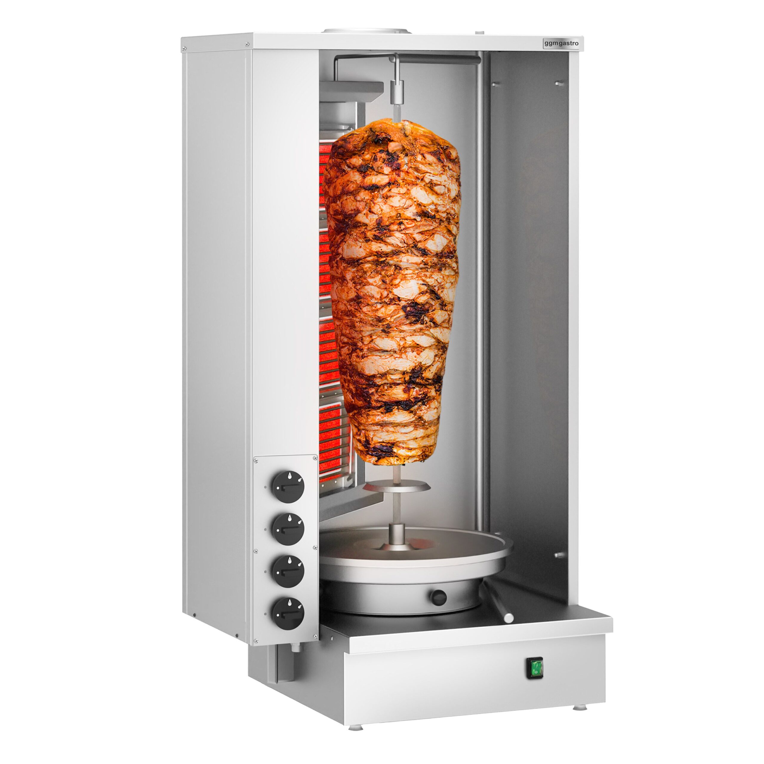 Plynový gril na kebab a gyros (4 horáky)