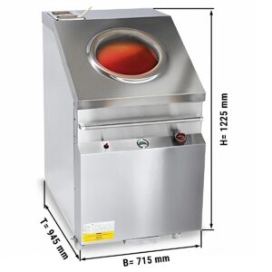 Tradičná plynová rúra – typ Tandoori, rozmery 715x1225 mm, nerezové vyhotovenie