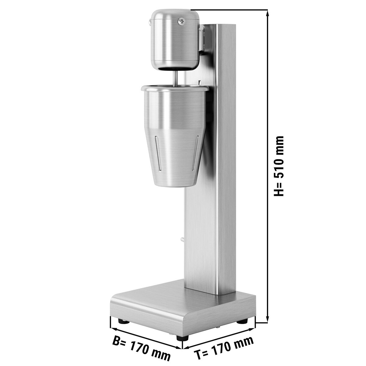 Nápojový vretenový mixér – ekonomický rad ECO, 1 pracovné miešadlo, nádoba 950 ml, príkon 80 W – Obrázok 2