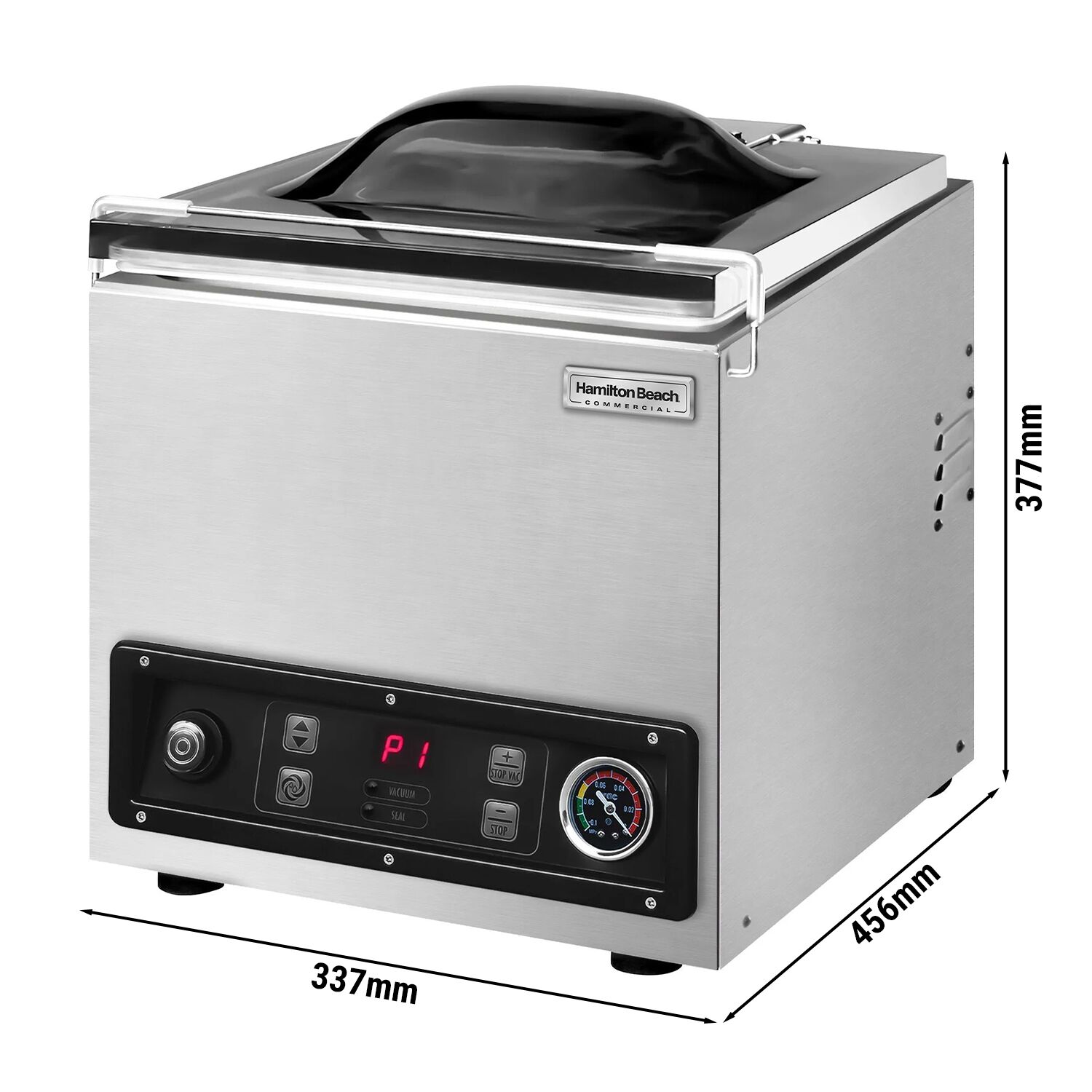 Komorová balička – vákuový stroj HAMILTON BEACH PrimaVac™ HVC254, 300 W, 8 m³/h