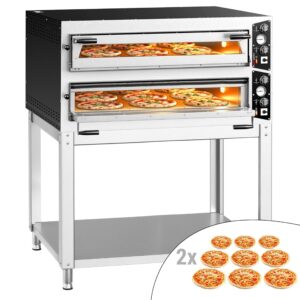 Manuálna pec na pizzu – 9 + 9x 35 cm, široká, elektrická, vrátane podstavca