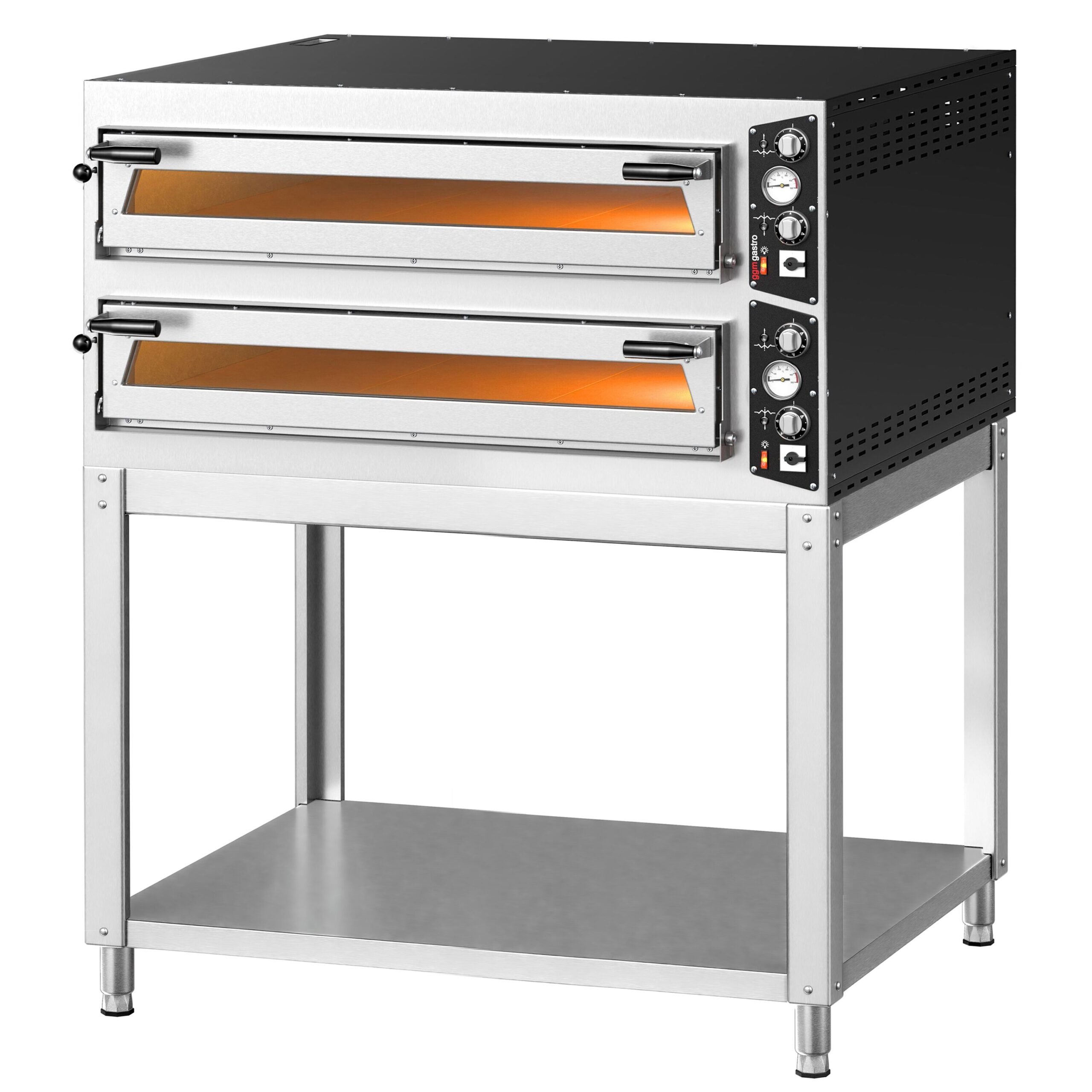 Manuálna pec na pizzu – 9 + 9x 35 cm, široká, elektrická, vrátane podstavca – Obrázok 3