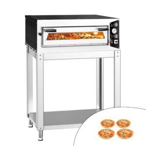 Manuálna pec na pizzu – 4x 35 cm, elektrická,  vrátane podstavca
