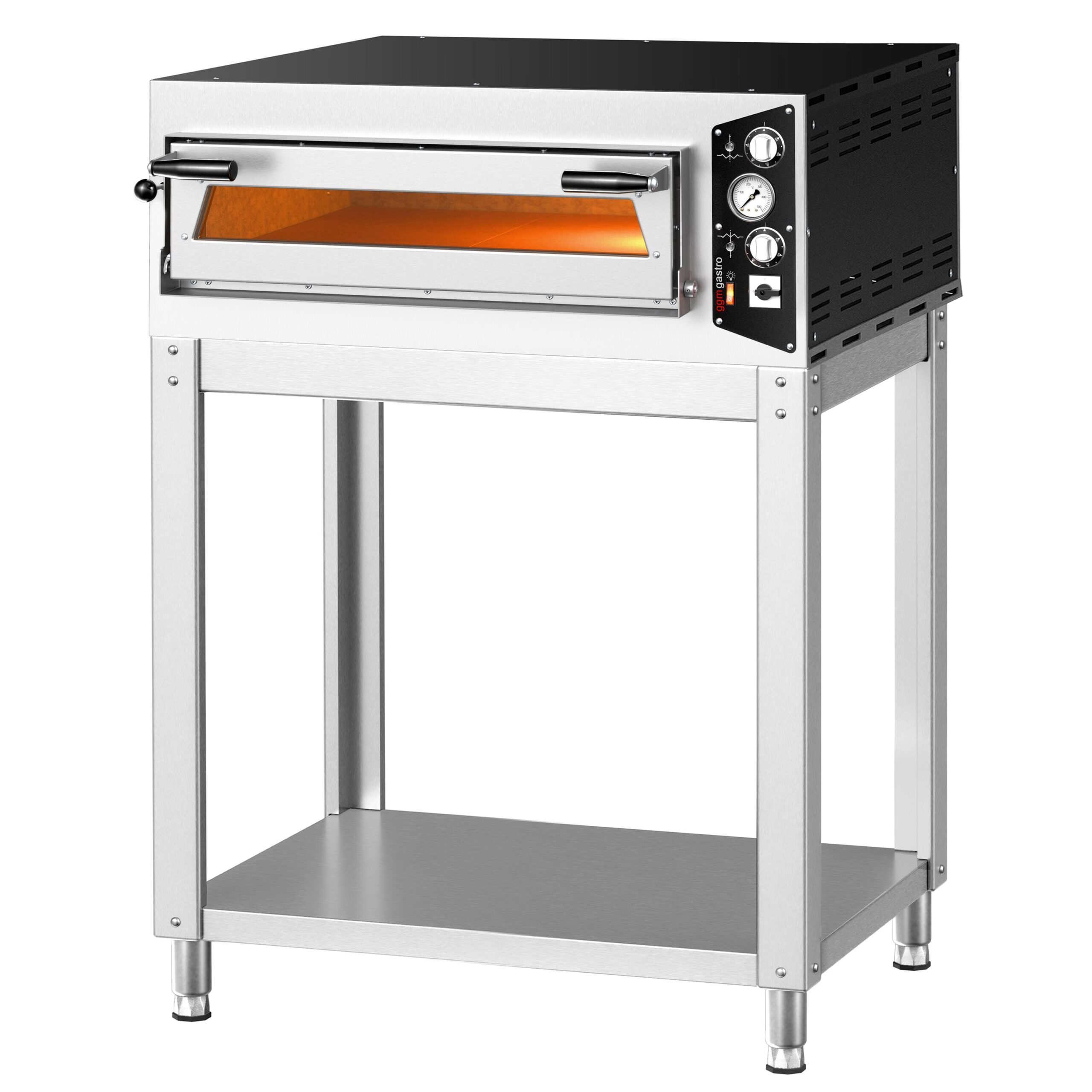 Manuálna pec na pizzu – 4x 35 cm, elektrická, vrátane podstavca – Obrázok 3