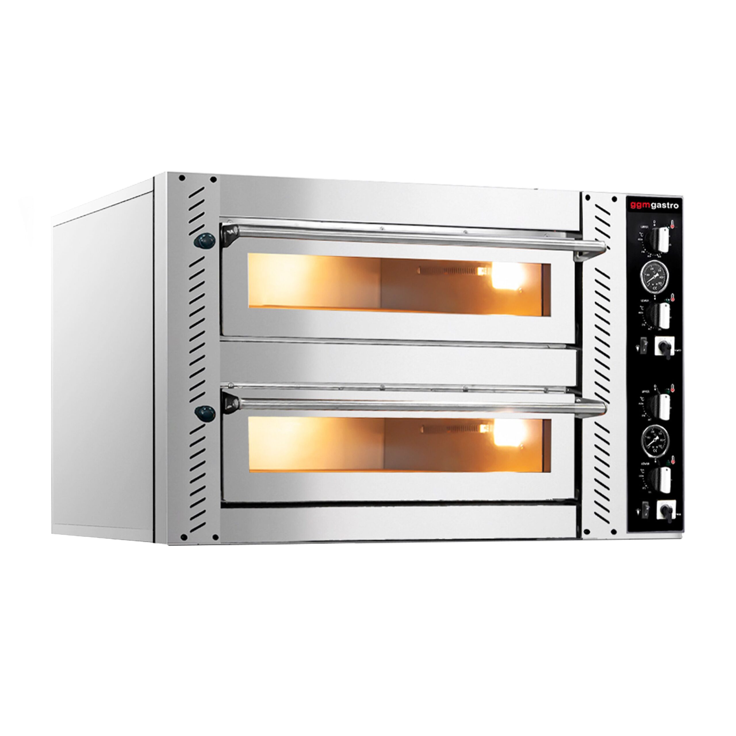 Elektrická pizza pec - kapacita 4+4 x 25 cm, manuálne ovládanie – Obrázok 3