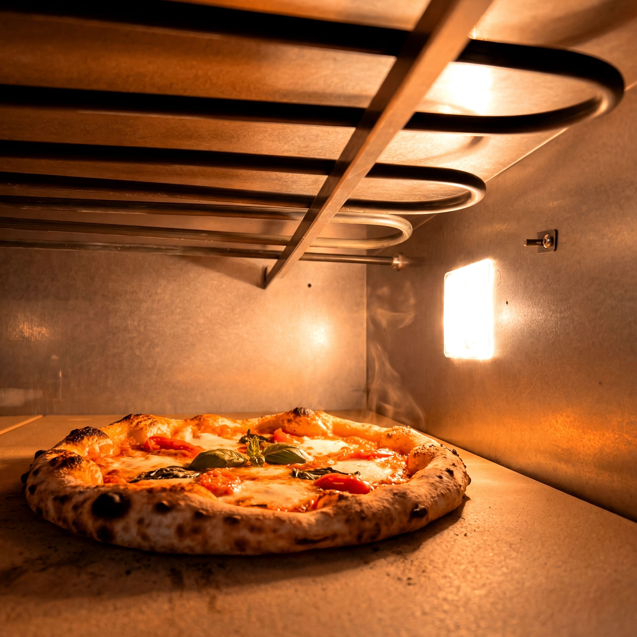 Manuálna pec na pizzu – 4 + 4x 35 cm, elektrická, vrátane podstavca – Obrázok 7