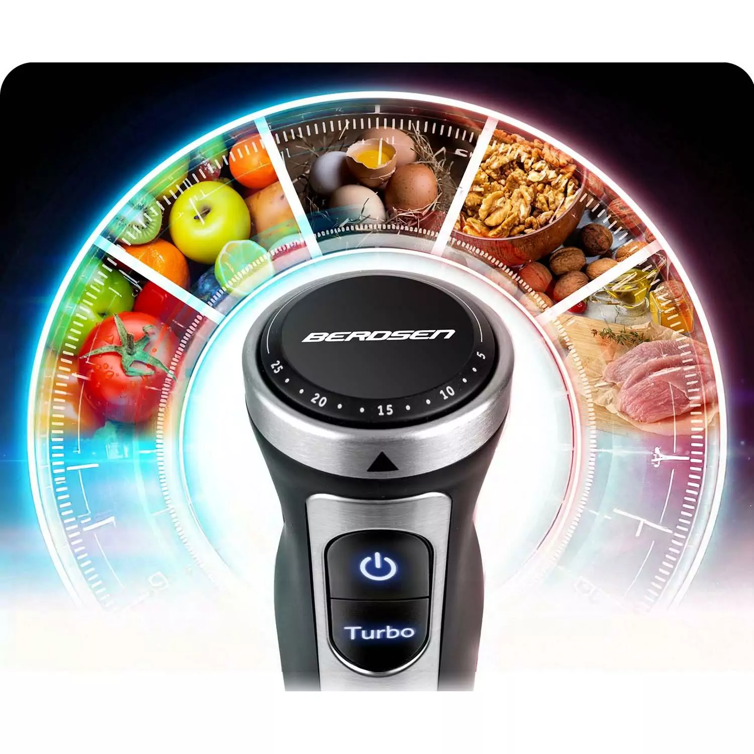 Výkonný ručný mixér — 1500 W, BD-754 Berdsen – Obrázok 4
