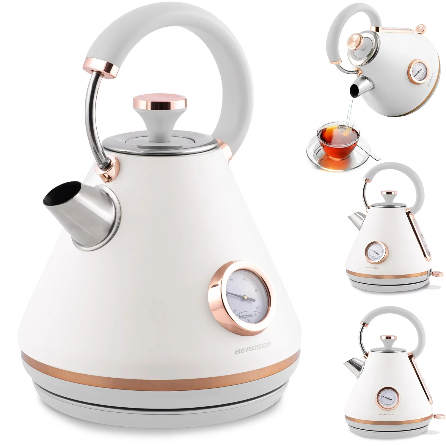 Rýchlovarná kanvica s teplomerom — 1.7L BD-701