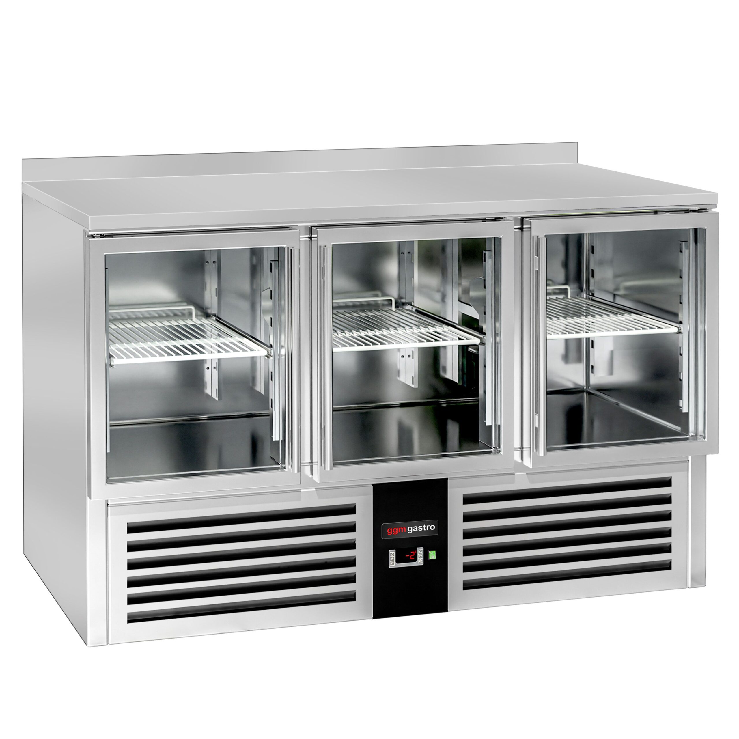 Stolový chladiaci pult s 3 presklenými dverami, 1370 x 700 mm – Obrázok 5
