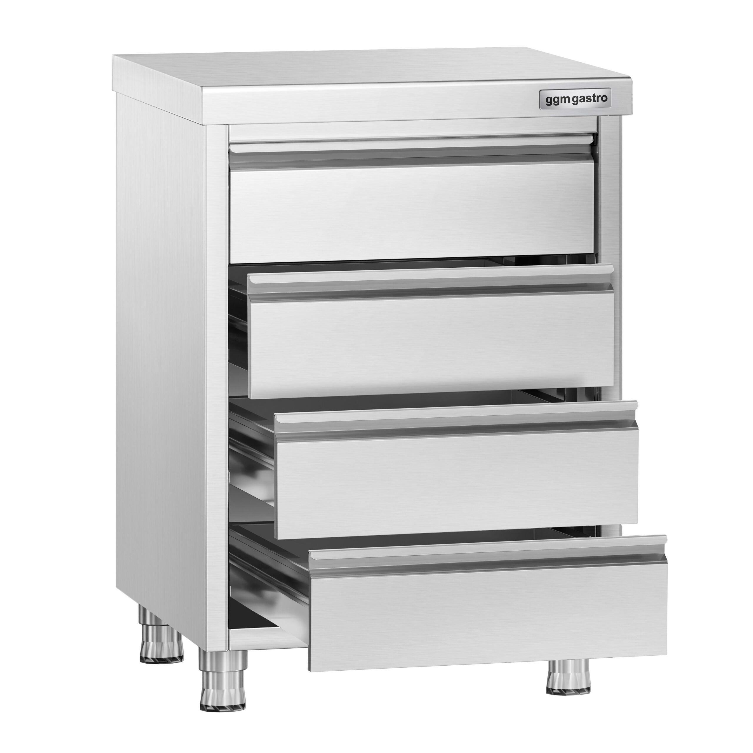 Prémiová zásuvková skrinka – so 4 zásuvkami, rozmer 500 x 600 mm