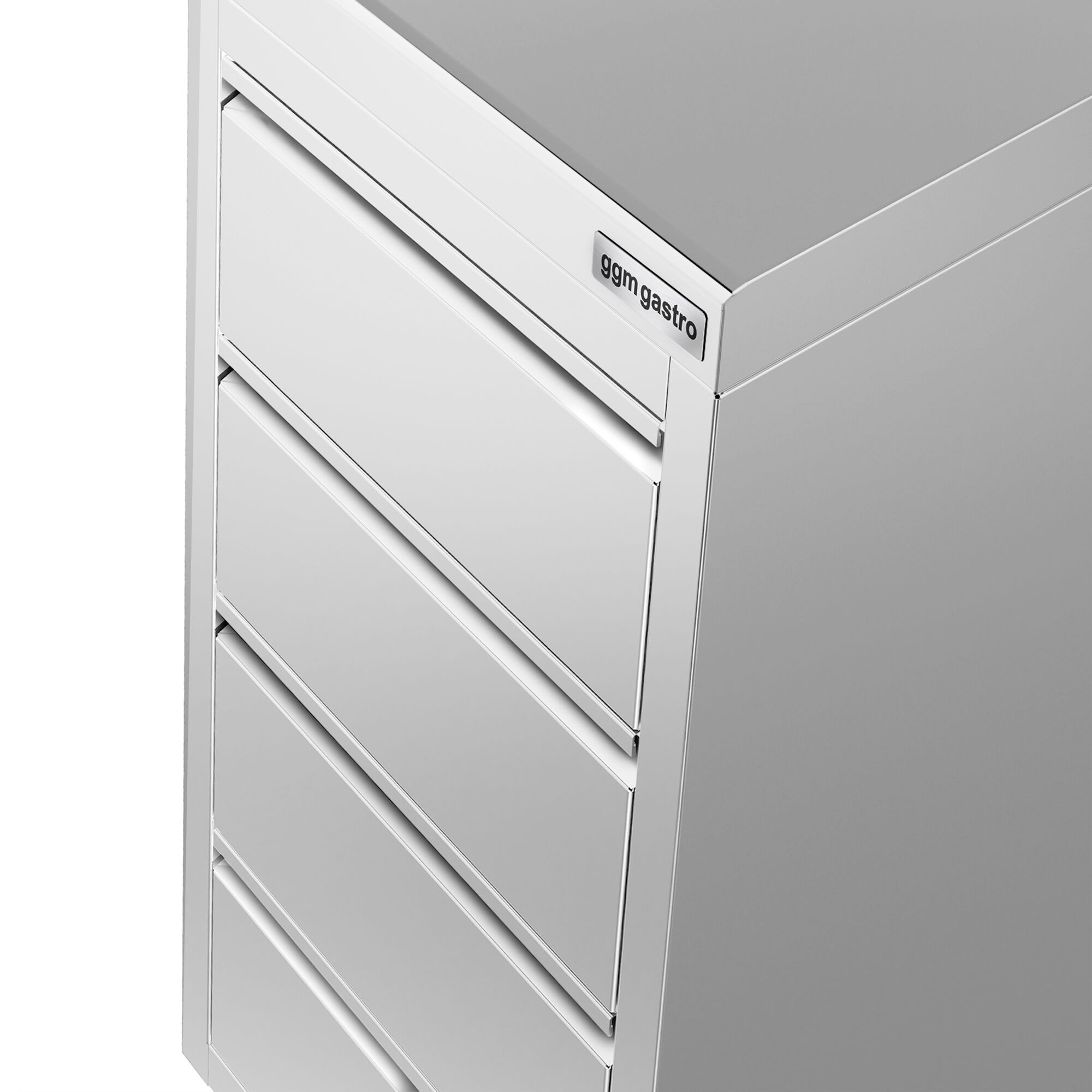 Prémiová zásuvková skrinka – so 4 zásuvkami, zvýšený okraj, rozmer 400 x 600 mm – Obrázok 2