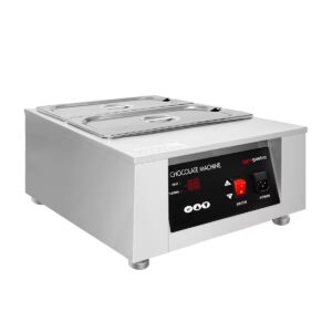 Elektrický tavič čokolády - stroj na roztápanie, kapacita 2 x 4 litre, výkon 1 kW