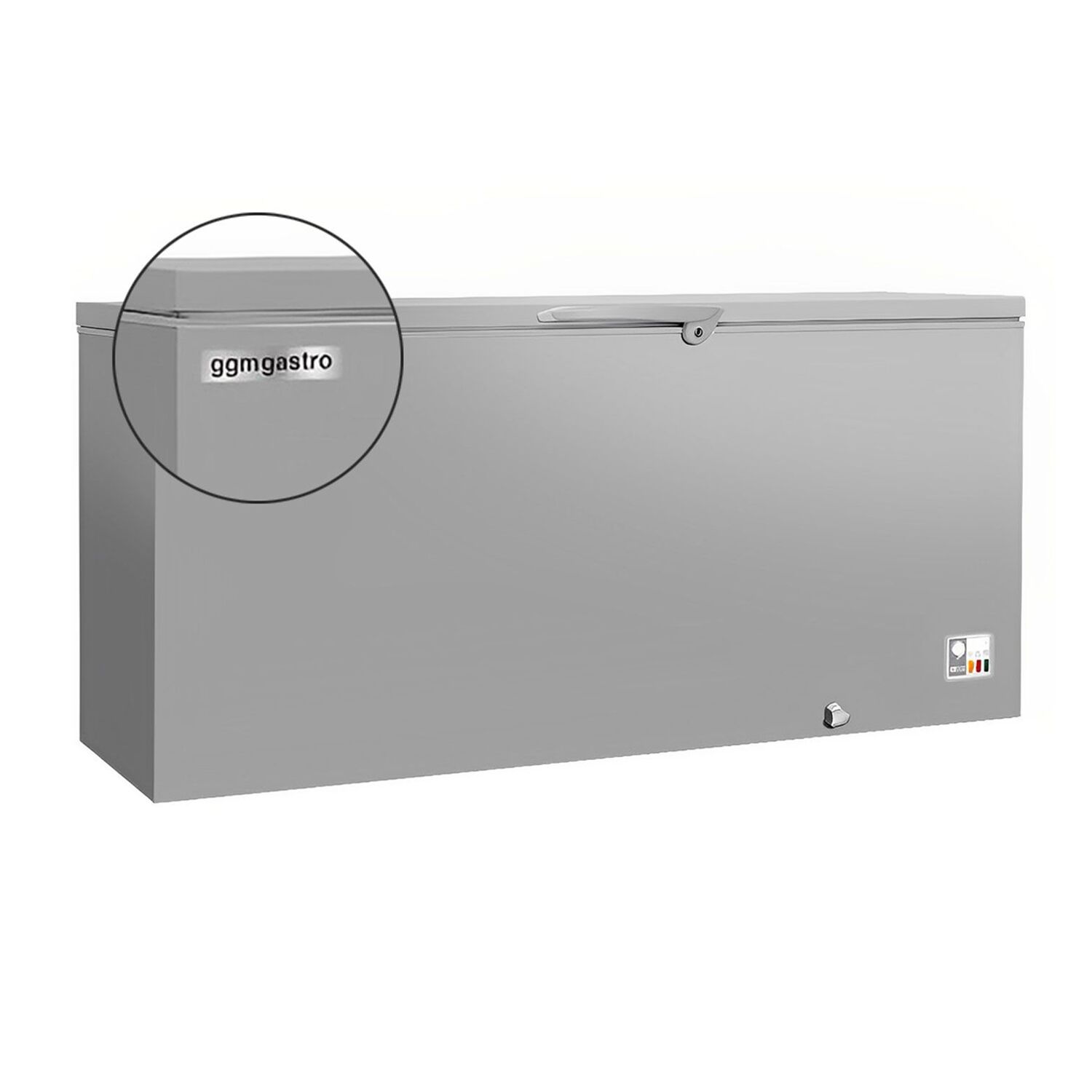 Truhlicová mraznička – dĺžka 1800 mm, veľký objem 534 l, nerezové plné veko – Obrázok 10