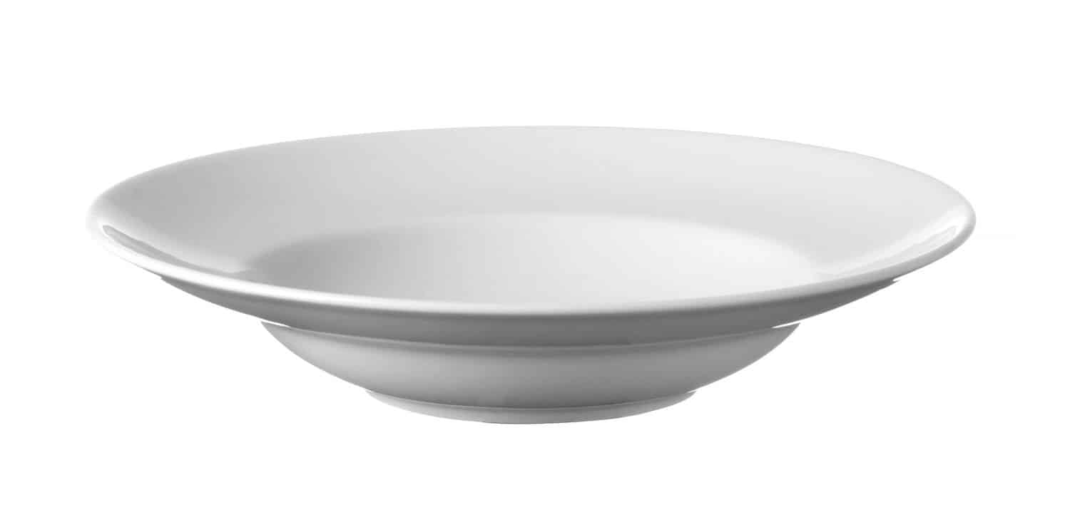 Hlboký kulinársky tanier – ideálny na talianske cestoviny, biela porcelánová séria Speciale Saturnia, celkový priemer 265 mm – Obrázok 2