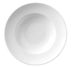 Hlboký kulinársky tanier – ideálny na talianske cestoviny, biela porcelánová séria Speciale Saturnia, celkový priemer 265 mm