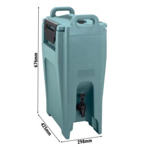 Izolovaná nádoba na nápoje – CAMBRO, rad ULTRA CAMTAINERS, objem 18,9 litra, bridlicovo modrá