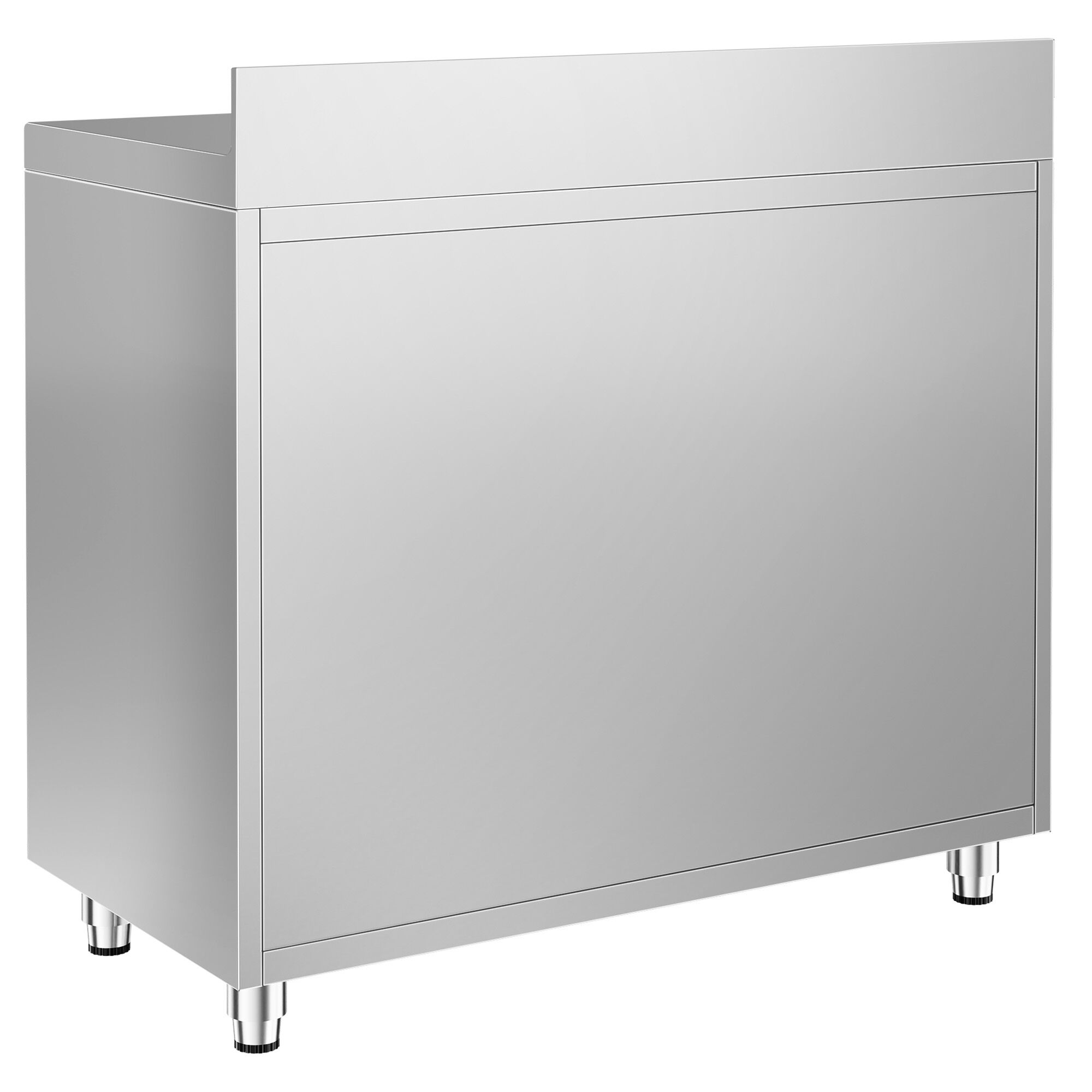 Nerezová pracovná skrinka pod kávovar — 1600 x 600 mm, 2 zásuvky, 2 dvierka, zvýšený nadstavec – Obrázok 5