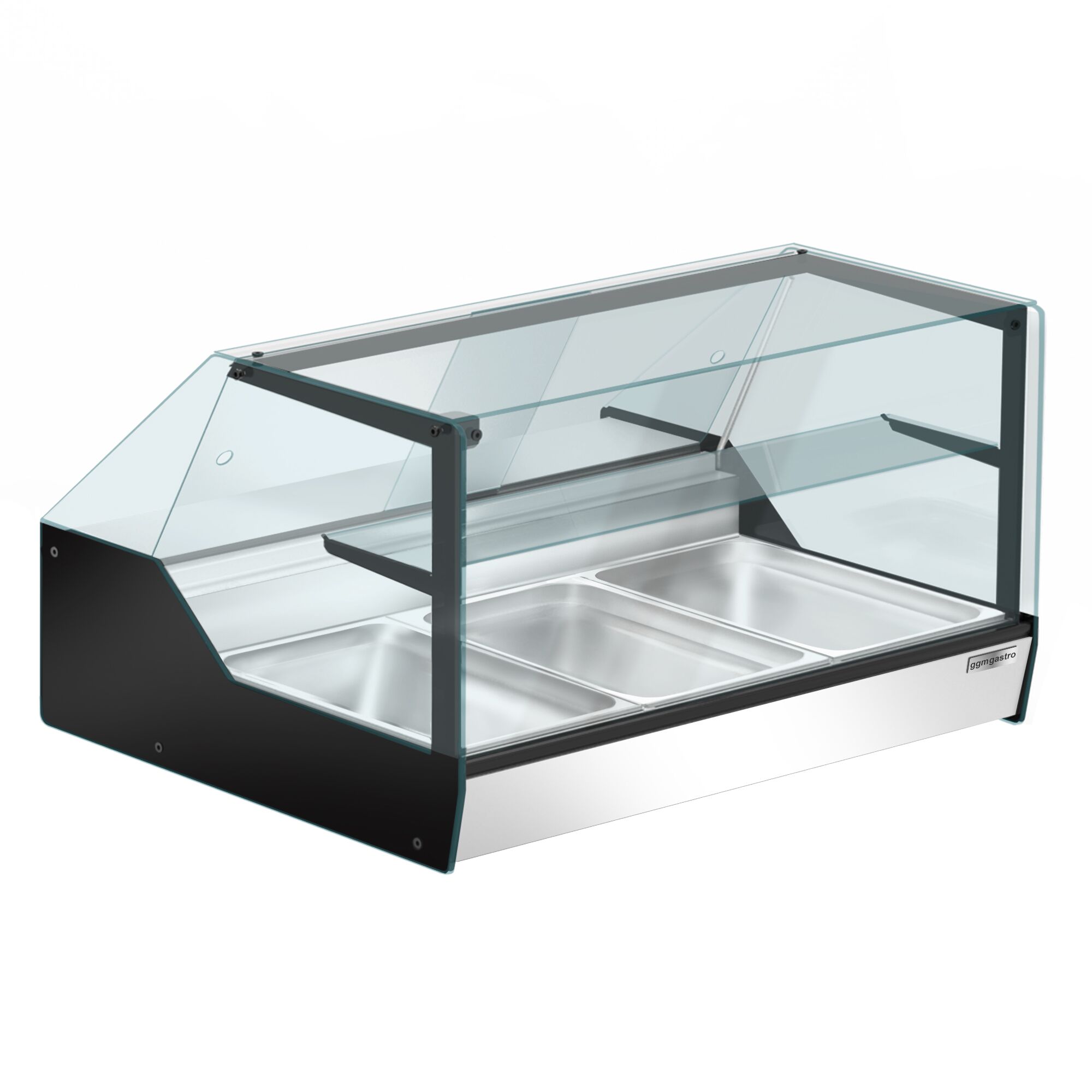 Stolová ohrevná vitrína – šírka 1000 mm, výkon 400 W, kapacita 3x GN 1/1 – Obrázok 3