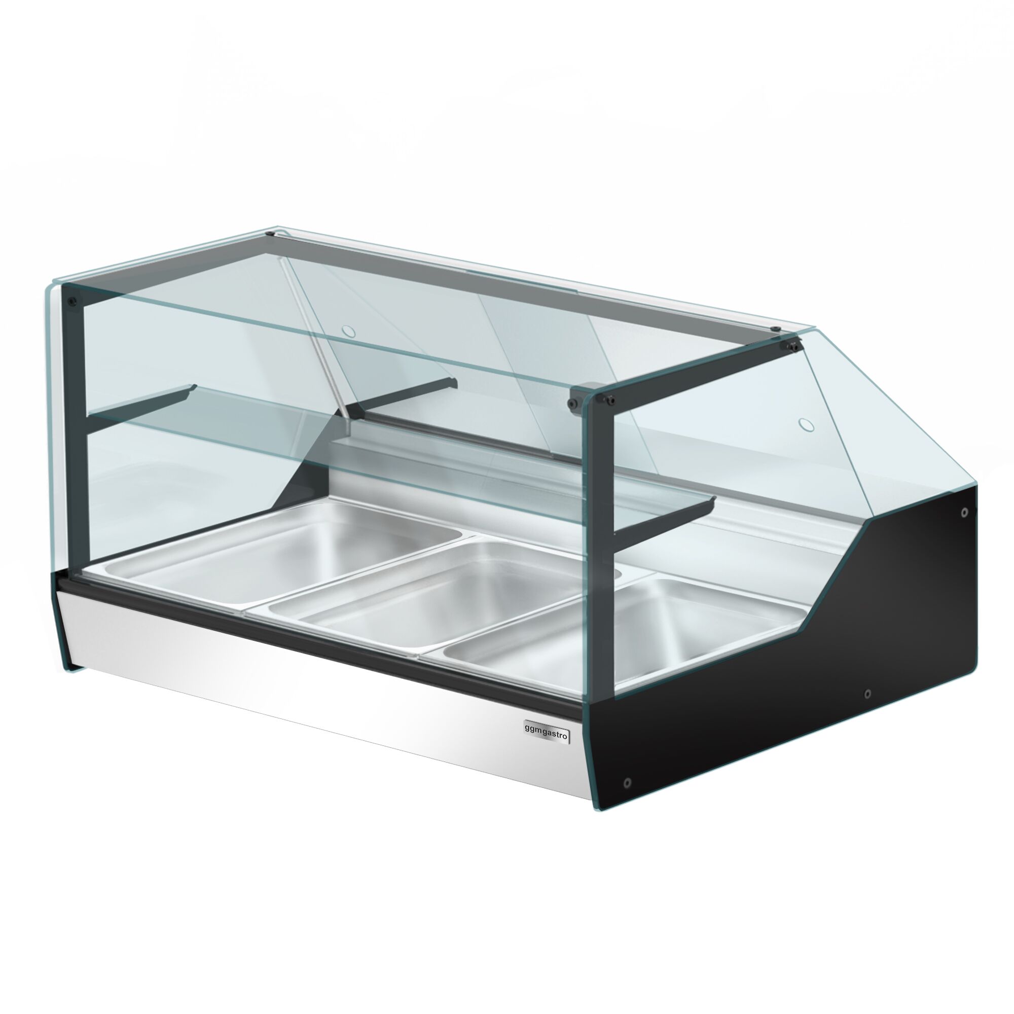 Stolová ohrevná vitrína – šírka 1000 mm, výkon 400 W, kapacita 3x GN 1/1 – Obrázok 2