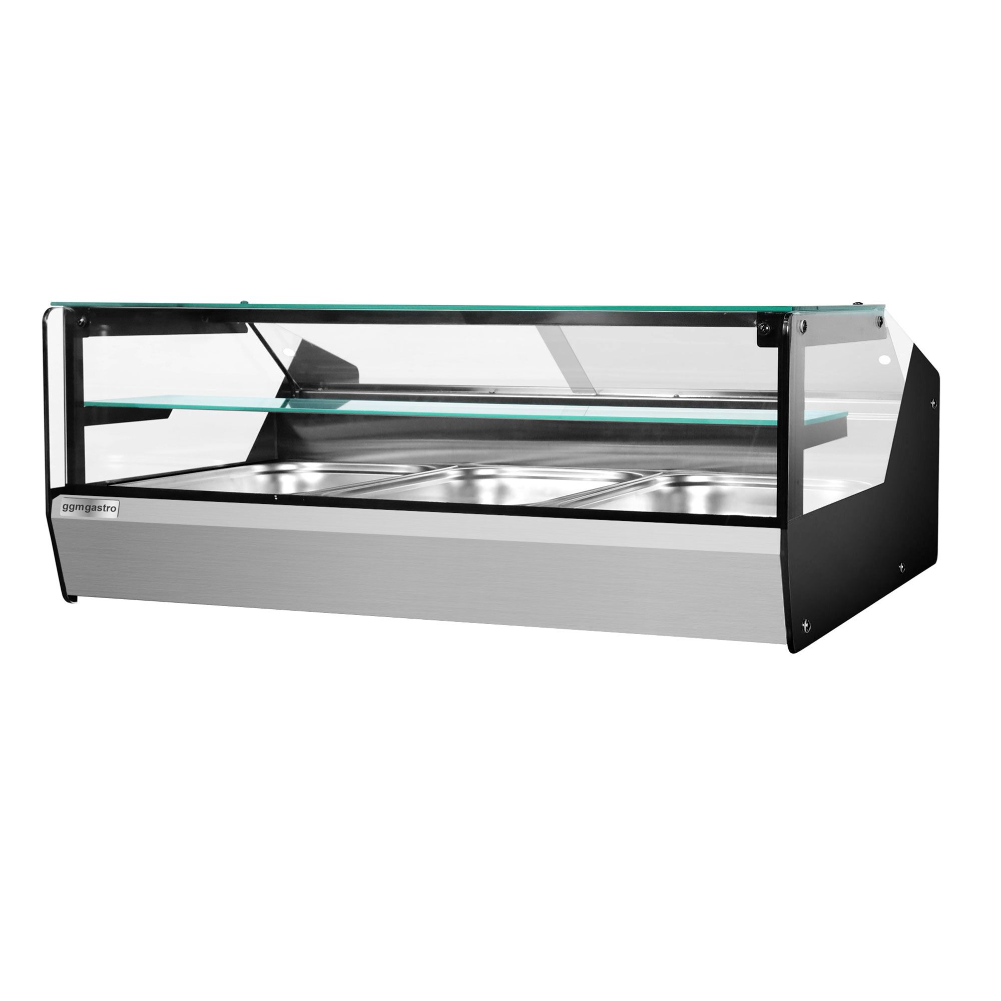 Stolová ohrevná vitrína – šírka 1000 mm, výkon 400 W, kapacita 3x GN 1/1 – Obrázok 3