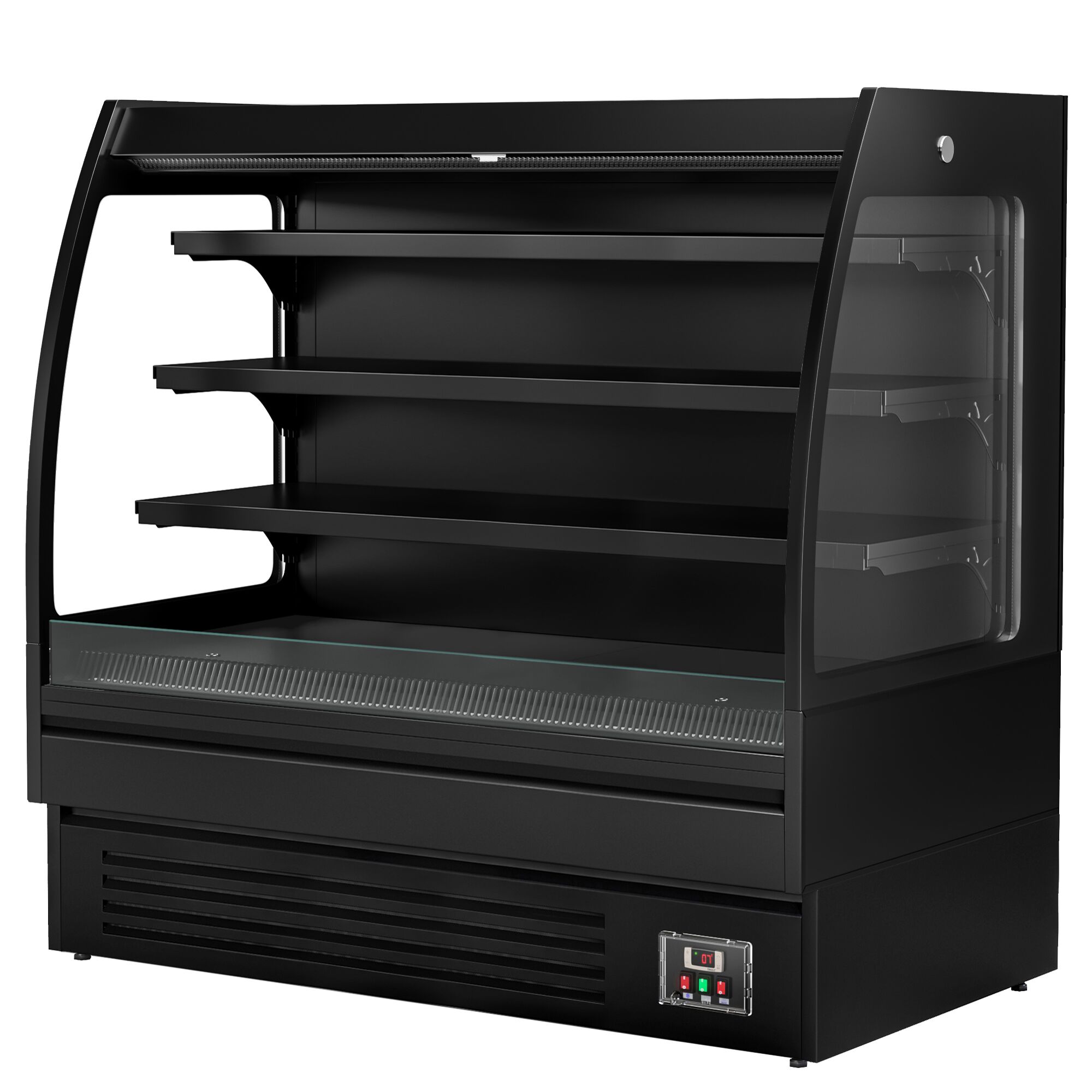 Profesionálny prístenný chladiaci regál — šírka 1500 mm, 480 l, 3 police, LED osvetlenie – Obrázok 5