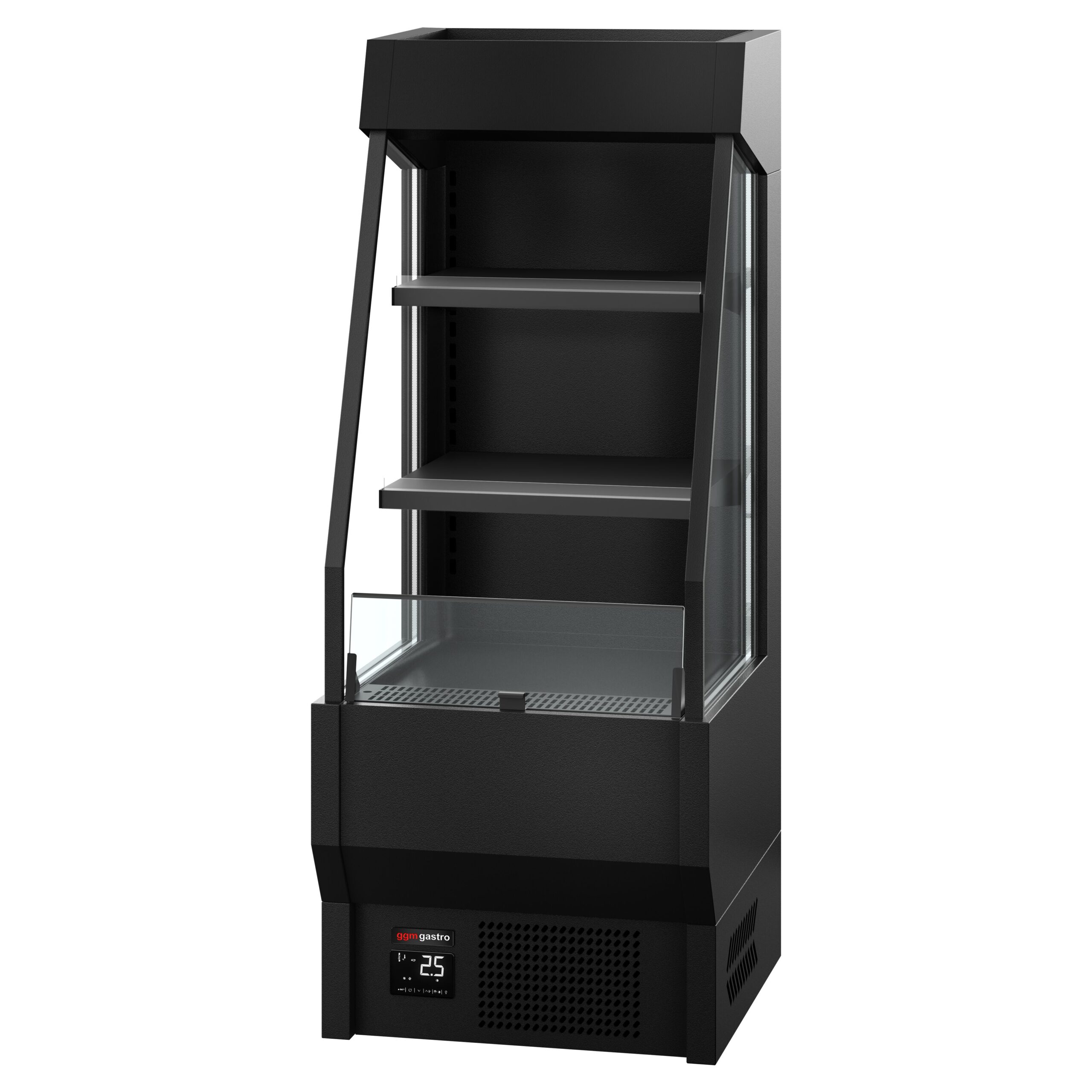 Profesionálny prístenný chladiaci regál — šírka 660 mm, 150 l, 2 police, LED osvetlenie – Obrázok 5