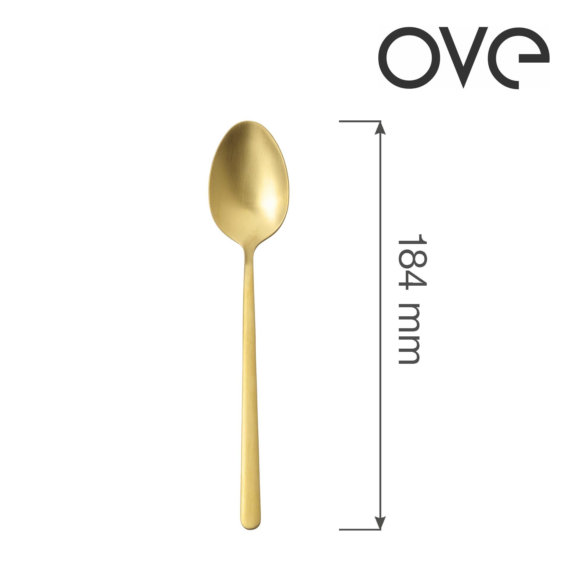 Amarone Gold dezertná lyžička, OVE, 184 mm, 1 ks
