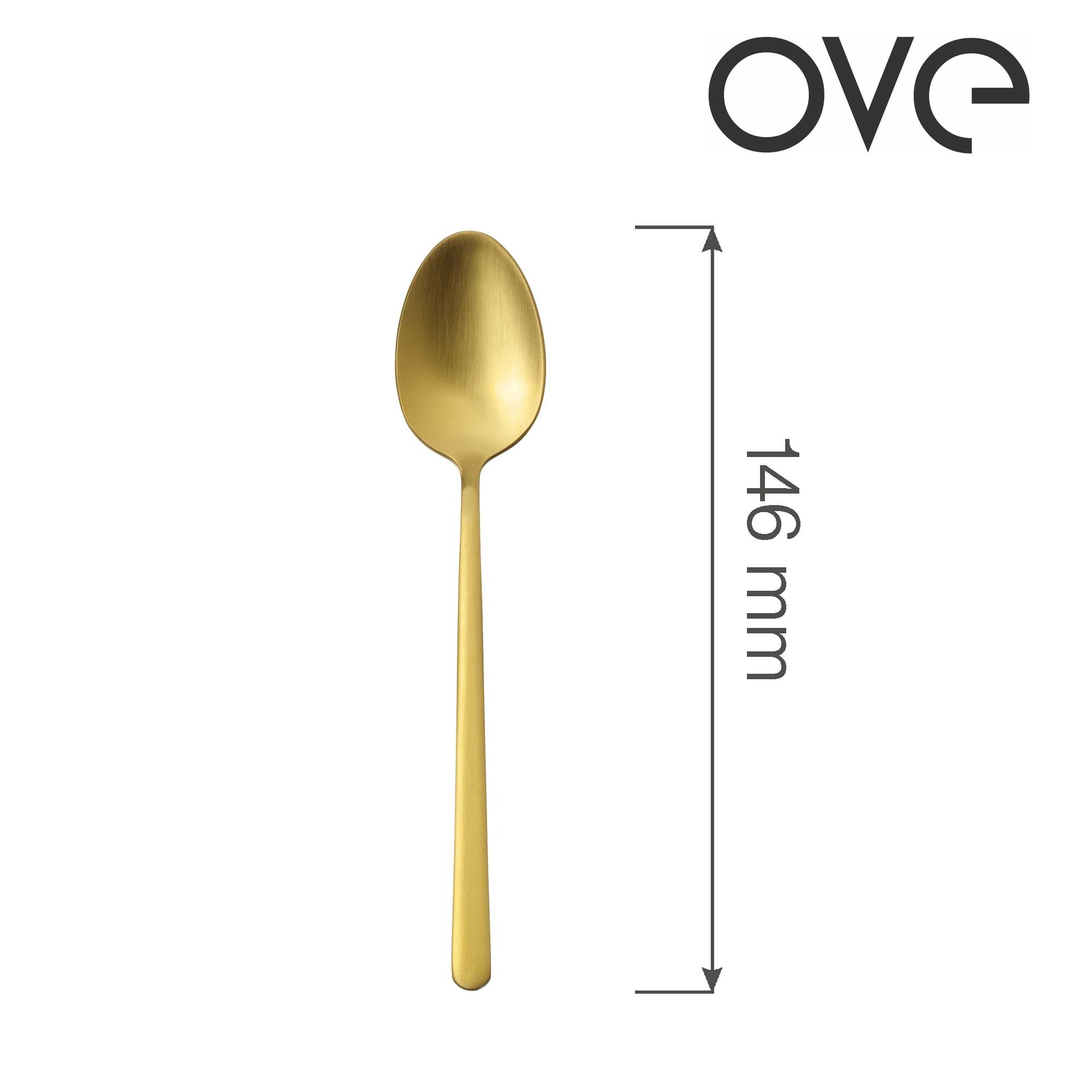 Amarone Gold čajová lyžička, OVE, 146 mm, 1 ks