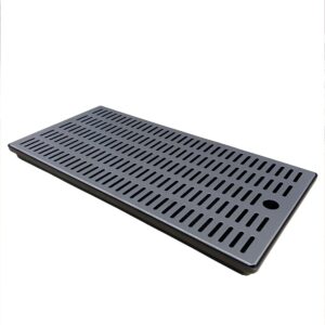 Odkvapová miska na nápoje – typ BIB, nerezová oceľ, rozmery 450 x 220 x 35 mm