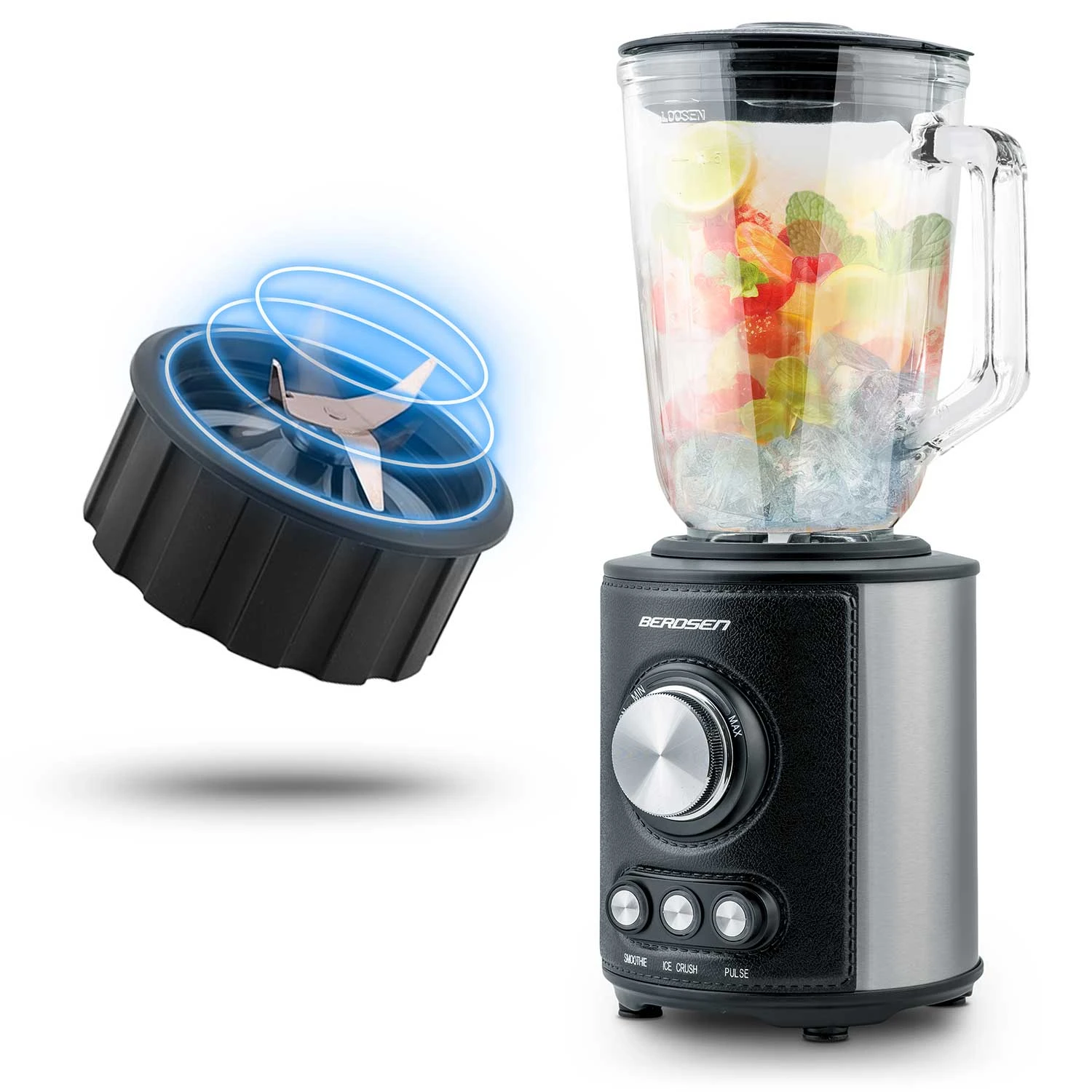 Multifunkčný stolový mixér — 800W, BD-751 Berdsen čierny – Obrázok 9