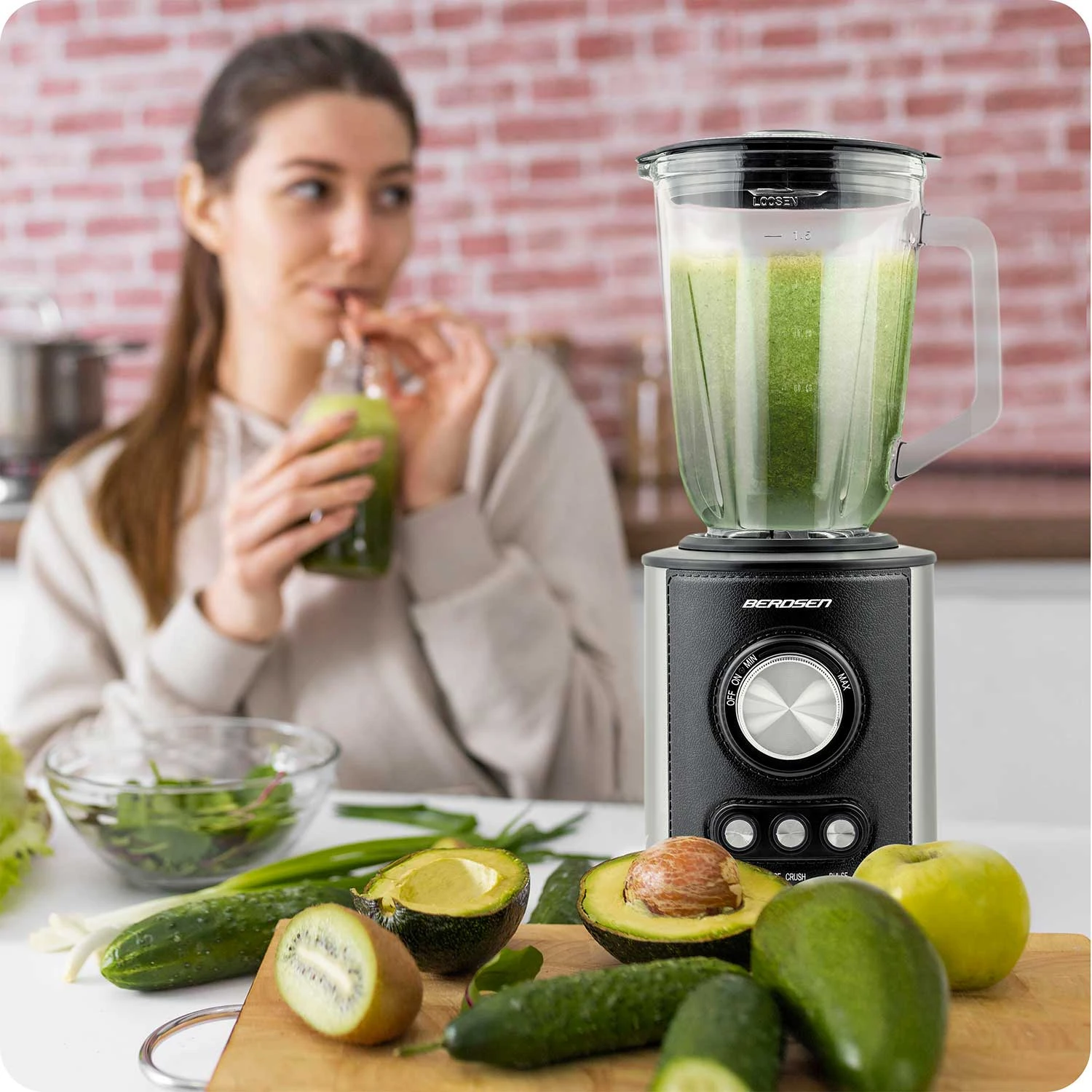 Multifunkčný stolový mixér — 800W, BD-751 Berdsen čierny – Obrázok 8