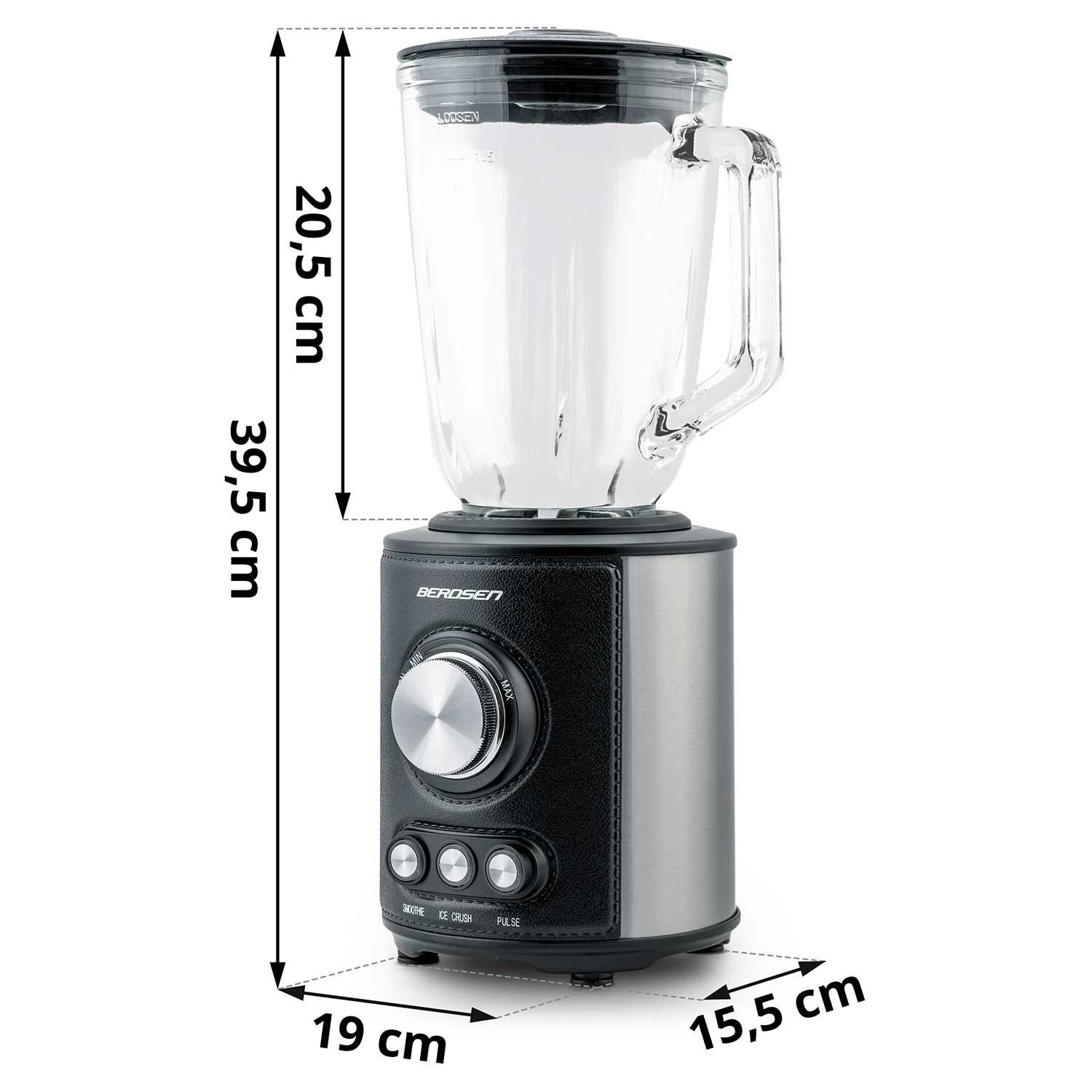 Multifunkčný stolový mixér — 800W, BD-751 Berdsen čierny – Obrázok 5