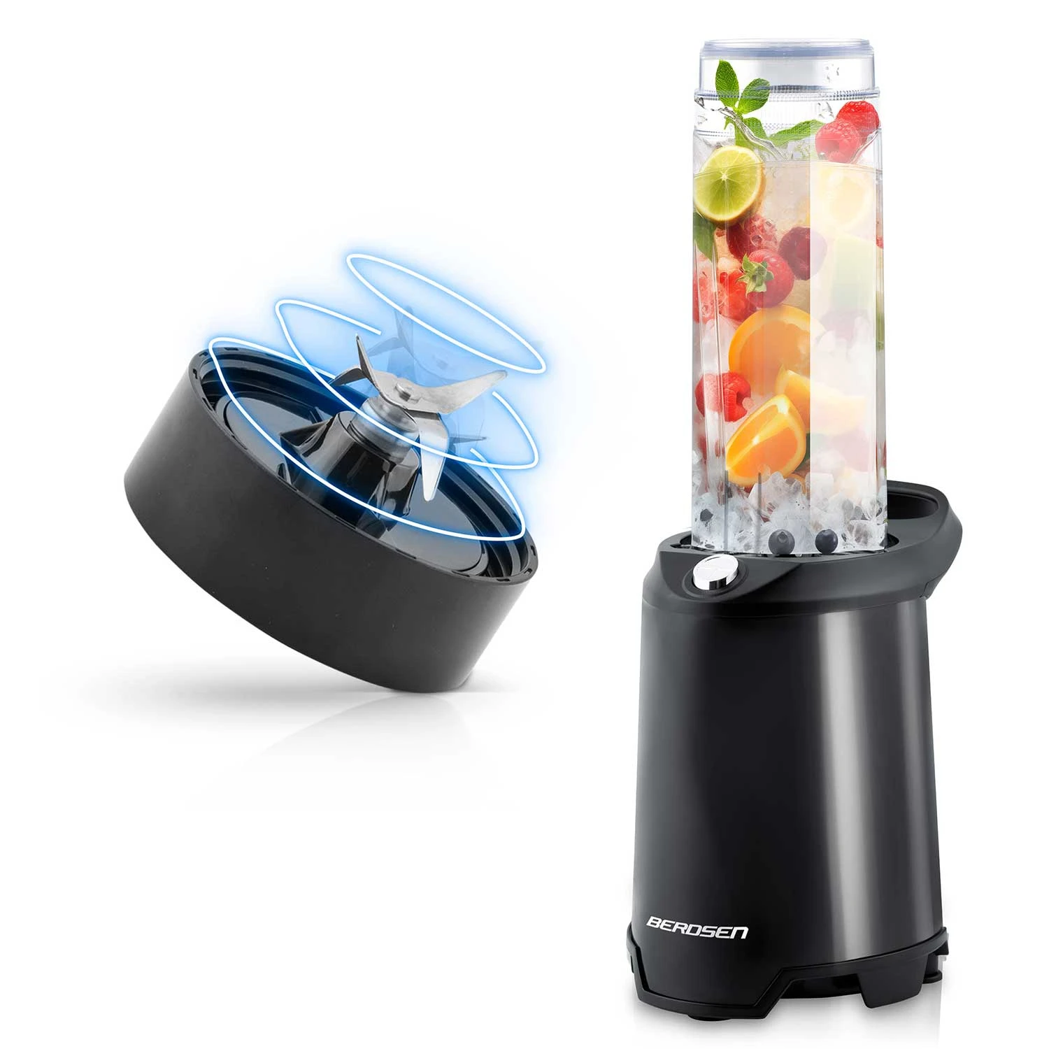 Kompaktný smoothie mixér — 350W, BD-752 Berdsen čierny – Obrázok 6