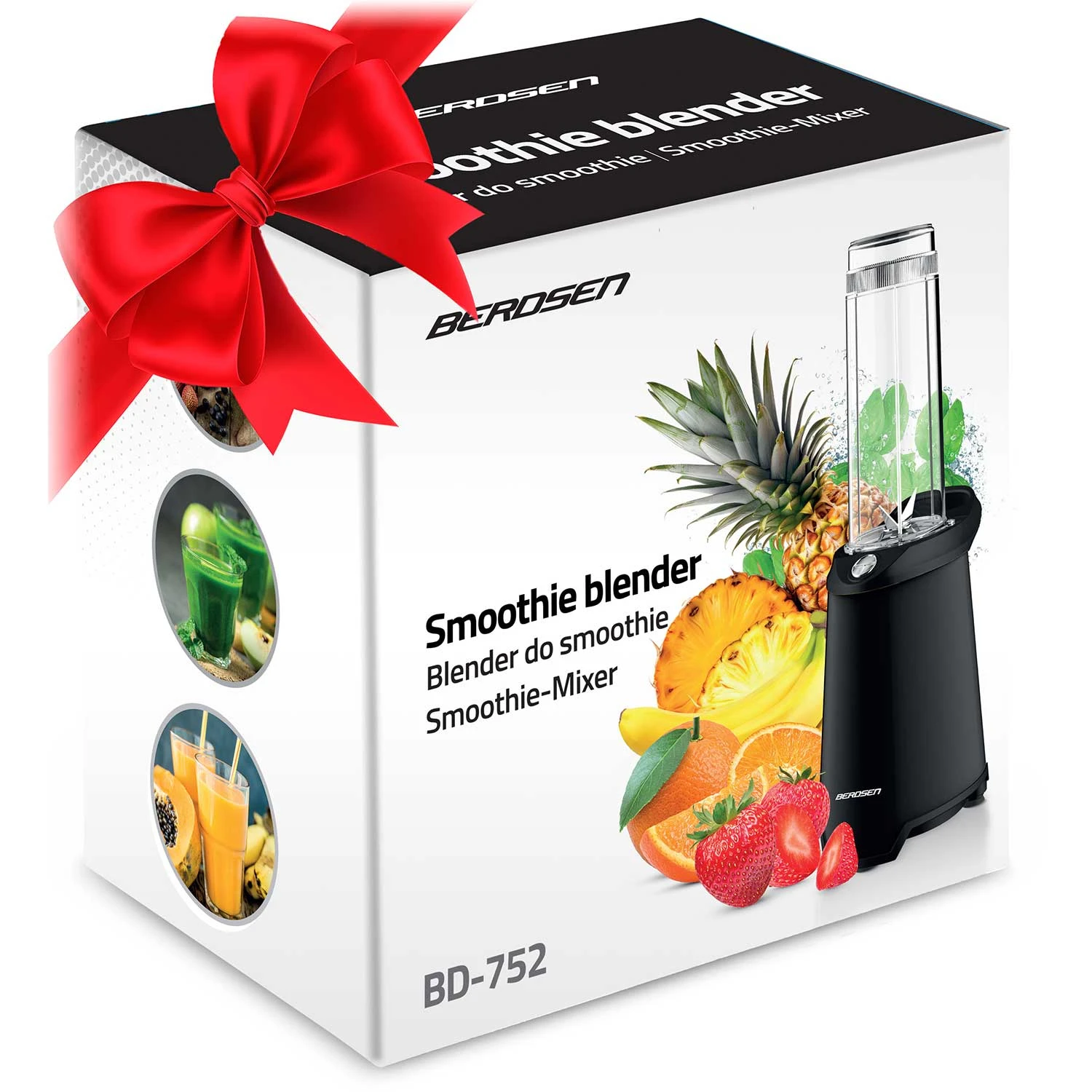 Kompaktný smoothie mixér — 350W, BD-752 Berdsen čierny – Obrázok 5