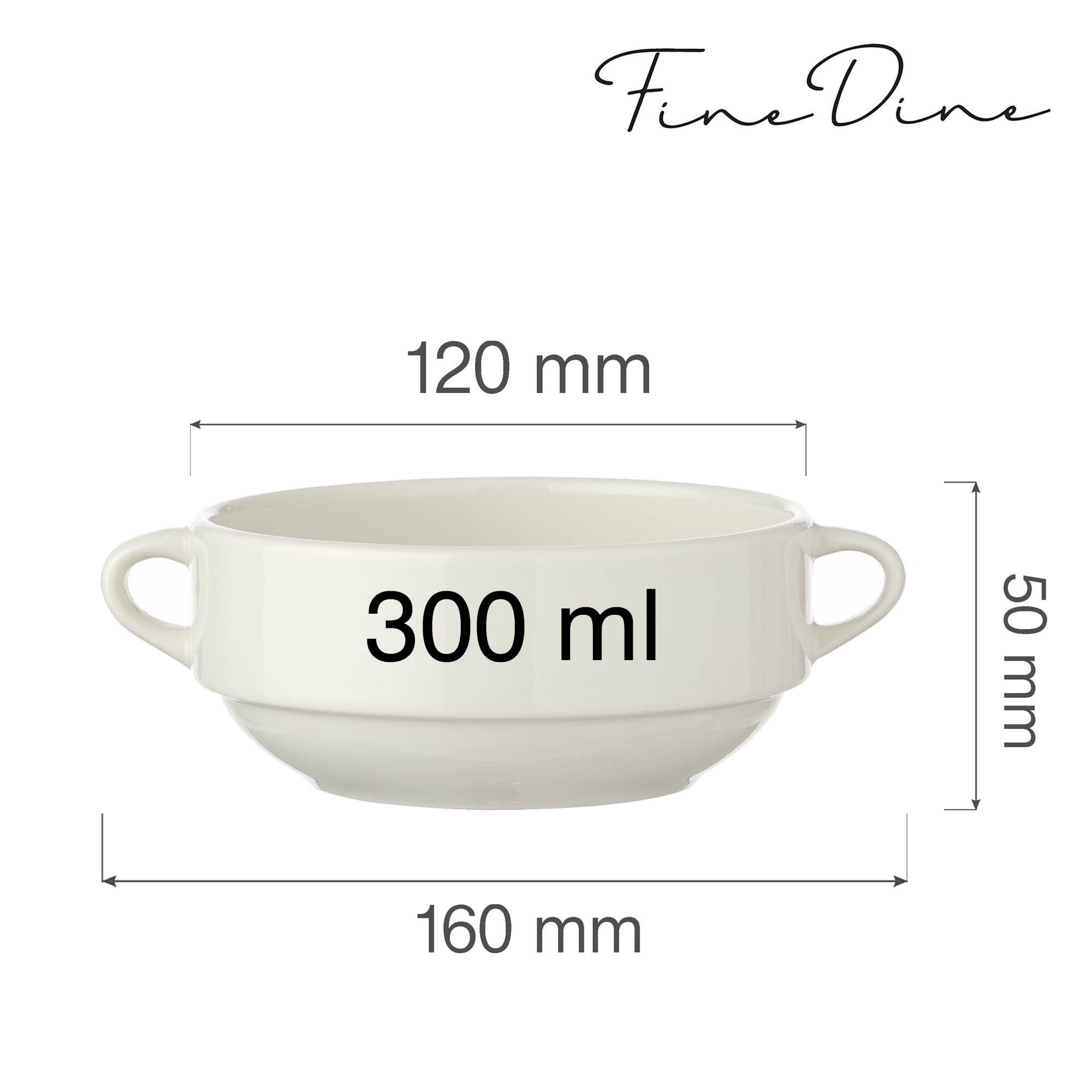 Tradičná miska bujónovka Crema — 300 ml