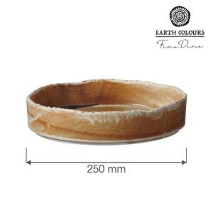 Dizajnový tanier s vysokým okrajom – priemer 250 mm, moderné stolovanie