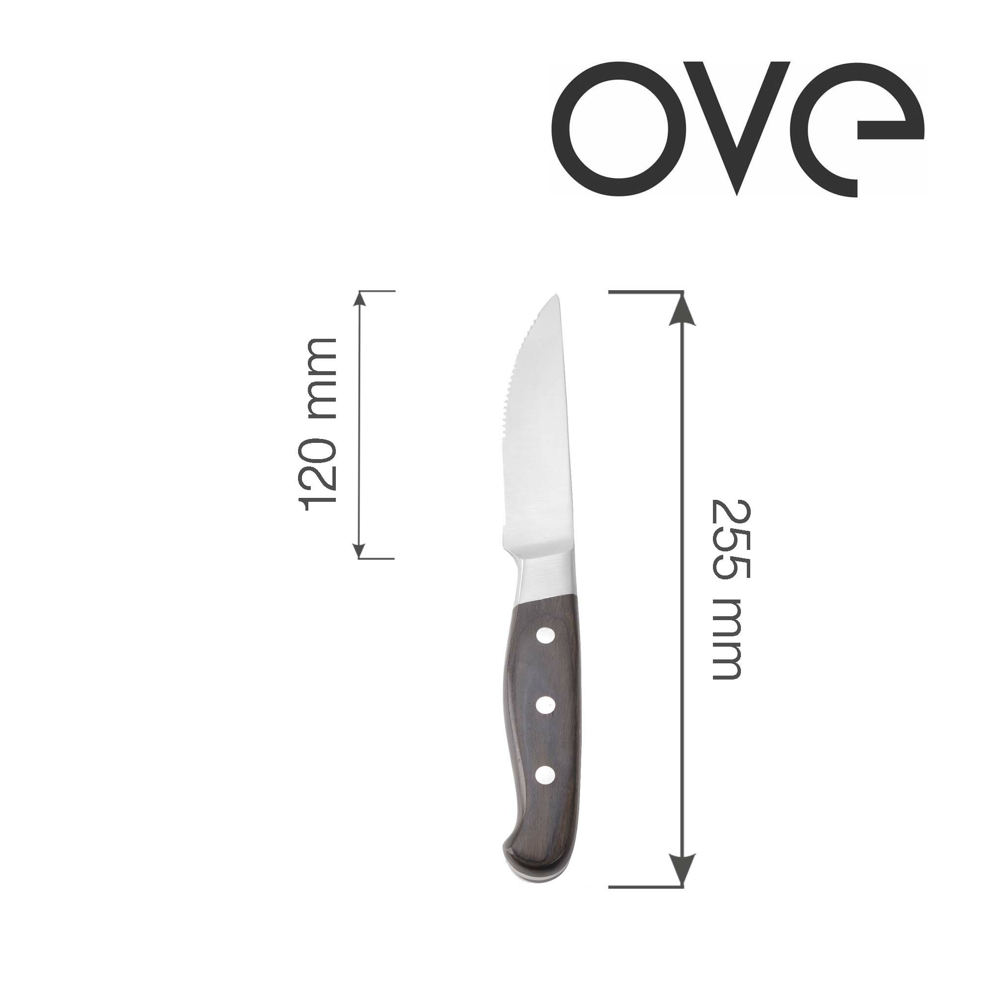 Steakový nôž Korfu Jumbo, OVE, 255 mm, sada 6 ks
