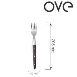 Steaková vidlička Korfu, OVE, 205 mm, sada 6 ks
