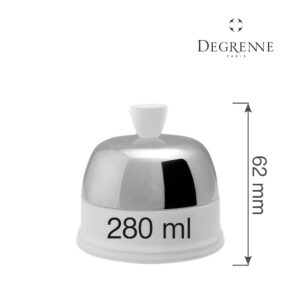 Porcelánová cukornička s viečkom Salam Blanc, 280 ml, 1 ks