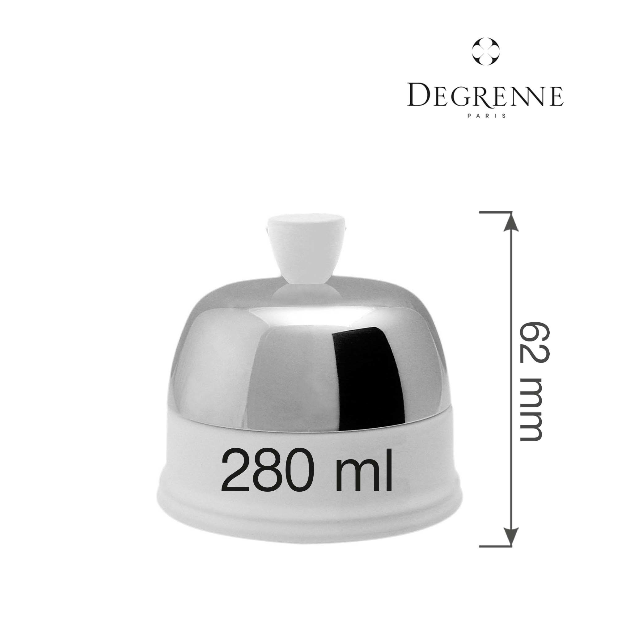 Porcelánová cukornička s viečkom Salam Blanc, 280 ml, 1 ks