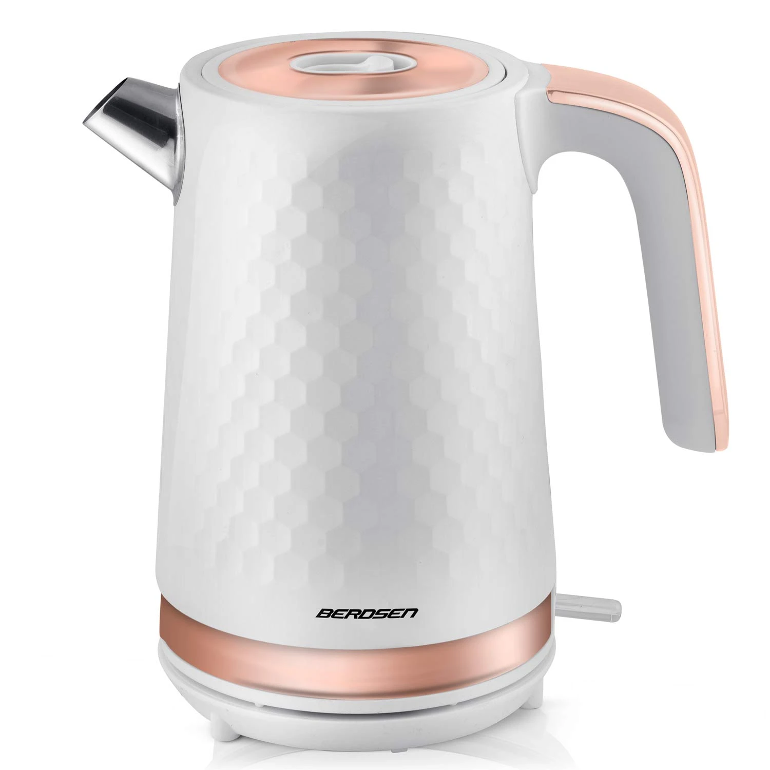 Rýchlovarná dizajnová kanvica — 1,7 l, BD-705 biela-medená – Obrázok 8