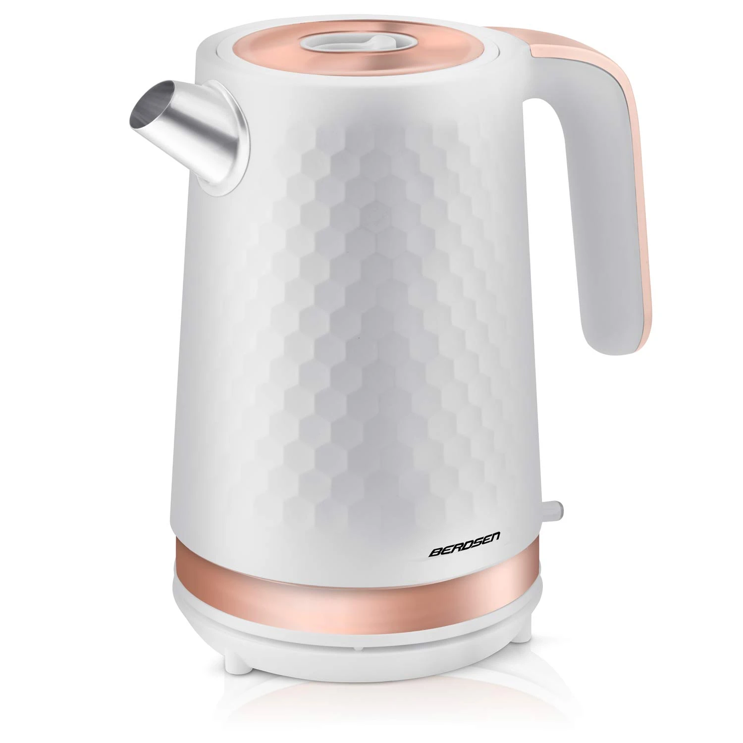 Rýchlovarná dizajnová kanvica — 1,7 l, BD-705 biela-medená – Obrázok 6