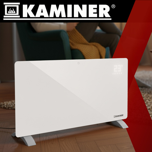 Sklenený radiátor – elektrický, Zelva Kaminer 26573 – Obrázok 5