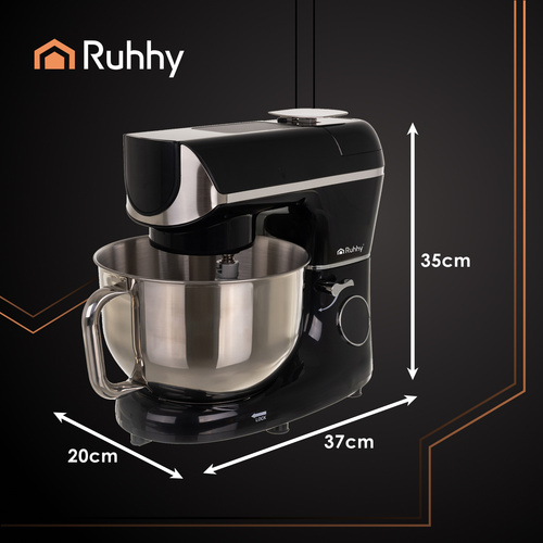 Multifunkčný kuchynský robot — 5,5 l, 2000 W, s funkciou ohrevu a stupnicou, čierny – Obrázok 14