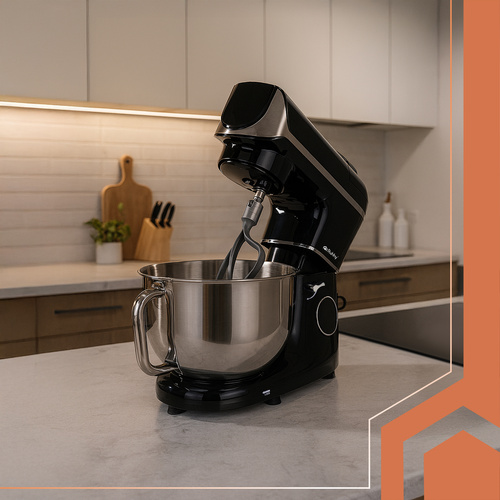 Multifunkčný kuchynský robot — 5,5 l, 2000 W, s funkciou ohrevu a stupnicou, čierny – Obrázok 10