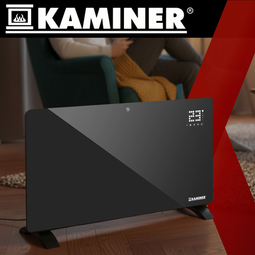 Sklenený ohrievač – elektrický, Zelva Kaminer 26572 – Obrázok 4